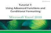 Microsoft Excel 2010 - · PDF fileXP New Perspectives on Microsoft Excel 2010 2 Objectives •Use the IF function •Use the AND function •Use the OR function •Use structured references