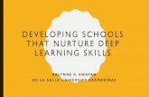 Deep learning skills - British Council · PDF fileTHAT NURTURE DEEP LEARNING SKILLS ... Ang Ikalawang Paglalakbay ni Jose Rizal ... Written assignment ex*in.ng tne r.sptratcn Finc