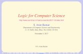 Logic for Computer Science - ERNETsak/courses/ilcs/ilcs.pdf · Logic for Computer Science ... Department of Computer Science and Engineering ... 8.Facets of Mathematical Logic 9.Logic