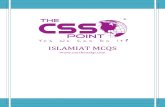ISLAMIAT MCQS - Yolacsspoint.yolasite.com/resources/MCQS ISLAMIAT.pdf · Islamiat is the compulsory subject in CSS having 100 Marks. For the last two years the pattern of ISLAMAIT