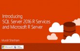 L200 Microsoft R Server and SQL Server R Services Deck · PDF filefamily distributions: binomial, Gaussian, inverse Gaussian, Poisson, Tweedie. ... • Developers can write code once