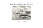 Dale’s Recipe Book - DDV  · PDF fileDale’s Recipe Book Page I Recipe Index ... Gourmet Spanish Rice ... Quick Cooking Lemon Chicken