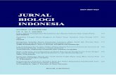 ISSN 0854-4425 JURNAL BIOLOGI INDONESIA · PDF fileJurnal Biologi Indonesia diterbitkan oleh Perhimpunan Biologi Indonesia. ... Rhodobacteraceae bacterium F9 could grow optimum on