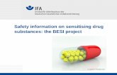 Safety information on sensitising drug substances: the ... · PDF fileSafety information on sensitising drug ... Safety information on sensitising drug substances: the BESI ... information