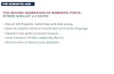 THE SECOND GENERATION OF ROMANTIC POETS: BYRON · PDF fileTHE SECOND GENERATION OF ROMANTIC POETS: BYRON, ... La Belle Dame Sans Merci, ... unfinished essay concerning