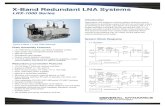 X-Band Redundant LNA Systems - · PDF fileX-Band Redundant LNA Systems LRX-1000 Series Typical X-Band 1:1 LNA Plate Assembly Plate Assembly Features LX-7000 Series X-band Low Noise