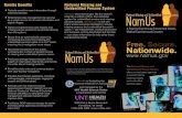 NamUs Beneﬁts National Missing and Unidentifi ed Persons ... · PDF fileNamUs Beneﬁts National Missing and Unidentifi ed Persons System NamUs is funded by the National Institute