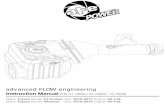 advanced FLOW engineering · PDF fileadvanced FLOW engineering Instruction Manual ... (Pro-GUARD 7) 72-91116 B ... Install the supplied M8 rubber isolation mount 10 into the front-most
