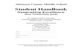 Atkinson County Middle - atkinson.k12.ga.us Web viewAtkinson County Middle School. Student Handbook. Generating Excellence. One Team/One Goal. Dr. Anthony Davis, Principal. Calandra