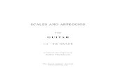 SCALES AND ARPEGGIOS -  · PDF fileSCALES AND ARPEGGIOS FOR GUITAR 1st - 8th GRADE Collected and Fingered by Eythor Thorlaksson The Guitar School - Iceland