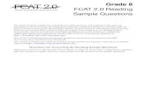 FCAT 2.0 Grade 8 Reading Sample · PDF fileGrade 8 FCAT 2.0 Reading Sample Questions The intent of these sample test materials is to orient teachers and students to the types of questions