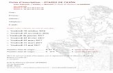 Fiche d'inscription - STAGES DE CAJÓN - · PDF fileEcole de Flamenco Alexandre Romero Modalités "Stages de Cajón" : - Seules les inscriptions envoyées par courrier et/ou faites