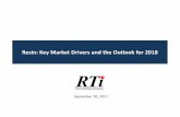 Resin: Key Market Drivers and the Outlook for 2018 · PDF fileResin: Key Market Drivers and the Outlook for 2018 September 20, 2017. ... o More cost-efficient production from shale