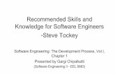 Recommended Skills and Knowledge for Software …turgut/COURSES/EEL6883_SEII_Spr07/Paper... · Recommended Skills and Knowledge for Software Engineers-Steve Tockey Software Engineering: