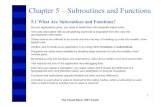 Chapter 5 – Subroutines and Functions - Cs.ucr.edueamonn/teaching/cs5/cs5_04sum/slides/Chapter5.pdf · The Visual Basic .NET Coach 2 Chapter 5 – Subroutines and Functions Invoking