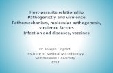 Host-parasite relationship Pathogenictiy and virulence ...semmelweis.hu/mikrobiologia/files/2014/09/FGM_02.pdf · Host-parasite relationship Pathogenictiy and virulence ... protozoa