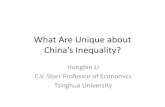 What Are Unique about China’s Inequality? - HCEO · PDF fileCollege Entrance Exams (CEE) ... • Exam takers: high school name, ... What Are Unique about China’s Inequality? Author: