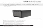 4 Drive eSATA USB FireWire External SATA RAID Enclosure · PDF fileManual Revision: 01/19/2012 ... Guía del usuario ... 4 Drive eSATA USB FireWire External SATA RAID Enclosure