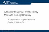 Artificial Intelligence: What it Really Means to the Legal ...webcasts.acc.com/handouts/8.3.17_Webcast_Slides.pdf · Artificial Intelligence: What it Really Means to the Legal Industry
