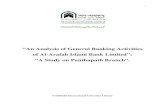 “An Analysis of General Banking Activities of Al-Arafah ... · PDF file“An Analysis of General Banking Activities ... This internship Report is aimed at ... marketing of Al-Arafah