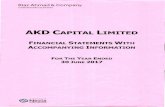 AKD CAPITAL LIMITED 2017.pdf · Mr. Nessar Ahmed 1 . ... Shahrah-e-Faisal Karachi 75400, Pakistan T: +92 ... aforesaid note discloses the management's strong commitment to resume