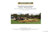 TRANSPORTABLE REEL MOWERS - · PDF fileKesmac and Brouwer Turf warrants its full line of equipment to be free from defects in material ... TRANSPORTABLE REEL MOWERS – PARTS LIST