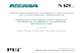 Exploration of Carbon Footprint of Electrical Products - NEMA · PDF fileEXPLORATION OF CARBON FOOTPRINT OF ELECTRICAL PRODUCTS: ... efficient lighting and motor products. 1 NEMA,