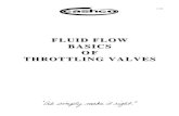 FLUID FLOW BASICS OF THROTTLING VALVES - · PDF fileValve Upstream Downstream FLUID FLOW BASICS OF THROTTLING VALVES ... ∆Psize – Sizing Pressure Drop Vapor Pressure PVP1, PSAT1