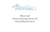 Rural Development Guidelines - Michigan Mutual - MiMutualhome.michiganmutual.com/forms/Guidelines and Policies/2014.10.10... · Rural Development Guidelines. Guaranteed Rural Housing