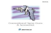 Conventional Spray Guns & Accessories - TCP  · PDF fileConventional Spray Guns & Accessories ... The various spray guns and accessories shown in this ... 21 Gun (Automatic