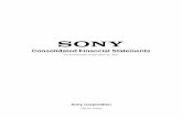 Consolidated Financial Statements - Sony · PDF fileConsolidated Financial Statements For the fiscal year ended March 31, 2017 Sony Corporation ... Consolidated Statements of Comprehensive
