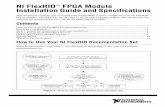 NI FlexRIO FPGA Module Installation Guide and ... · PDF fileNI FlexRIO FPGA Module Installation Guide and Specifications This document explains how to install your NI FlexRIO system,