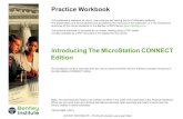 01 - Introducing the MicroStation CONNECT a Custom User...Introducing The MicroStation CONNECT Edition This workbook contains exercises that are used to become familiar with the interface