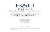 SAFETY MANUAL DIVING AND BOATING - Florida - FAU · PDF file11.10 Blue Water Diving ... A Diving and Boating Safety Subcommittee (DBSS) was originally established on April 17, 1998