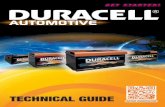 TECHNICAL GUIDE - DURACELL · PDF fileTECHNICAL GUIDE duracell-automotive.com. ... Warnings and safety instructions for lead-acid batteries Adhere to the information printed on the