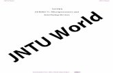 NOTES SUBJECT: Microprocessors and - Jntu World · PDF fileNOTES SUBJECT: Microprocessors and z ... 1.2 Microprocessor architecture and its ... The internal architecture of the 8085/8080A