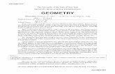 REGENTS HIGH SCHOOL EXAMINATION · PDF fileREGENTS HIGH SCHOOL EXAMINATION . GEOMETRY . Thursday, ... answer sheet cannot be accepted if you fail to sign this declaration. ... 5, and