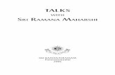 source: Talks with Ramana – Complete Talk 54 · PDF fileii Talks with Sri Ramana Maharshi the matter of questioning. And, when irrelevant and futile questions are asked, it is not