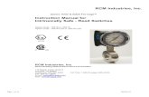 RCM Industries, Inc. Flow Switch Intrinsic Safe... · RCM Industries, Inc. ... Ex ia IIC T 4 Zone 0 II 1 G Class I , Groups A ... Although some RCM products are designed and certified