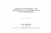 Determination of Additives in Polymers and Rubbers · PDF fileDetermination of Additives in Polymers and Rubbers Roy Crompton Rapra Technology Shawbury, Shrewsbury, Shropshire,