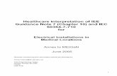 Healthcare interpretation of IEE Guidance Note 7 (Chapter ... · PDF fileGuidance Note 7 (Chapter 10) and IEC 60364-7-710 for Electrical Installations in ... is not a full repeat of