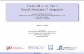 Trade Indicators Part I Overall Measures of · PDF fileTrade Indicators Part I Overall Measures of Integration ... A number of indicators can provide useful insights ... THA 1.79 1.12
