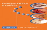Rheological Additives in Cosmetics - Elementis · PDF fileELEMENTIS Specialties rheological additives can be broadly divided between aqueous-phase thickeners and non-aqueous-phase