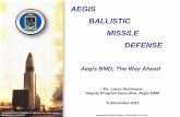 AEGIS BALLISTIC MISSILE DEFENSE · PDF fileAEGIS BALLISTIC MISSILE DEFENSE Ms. Laura DeSimone Deputy Program Executive, Aegis BMD Aegis BMD; The Way Ahead 6 December 2011 DISTRIBUTION