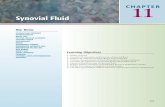 Synovial Fluid - Lippincott Williams & Wilkinsdownloads.lww.com/wolterskluwer_vitalstream_com/sample-content/... · chapter11 synovial fluid key terms antinuclear antibody arthrocentesis