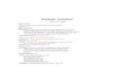 Package ‘seriation’ - The Comprehensive R Archive Network · PDF file4 Chameleon References de Falguerolles, A., Friedrich, F., Sawitzki, G. (1997): A Tribute to J. Bertin’s