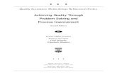 Achieving Quality Through Problem Solving and Process ...pdf.usaid.gov/pdf_docs/PNACH088.pdf · Achieving Quality Through Problem Solving and Process Improvement ... Quality deficiencies