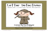 Letter Detectives - Mr. Vera's Pre-K Class - Homemrvera.weebly.com/uploads/1/2/4/8/12487656/letter_detectives... · Letter Detectives Uppercase & Lowercase Letter Recognition Directions