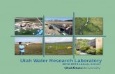 Utah Water Research Laboratory · PDF filefor a variety of labyrinth weir design possibilities. Research. At that time, the UWRL made a significant invest