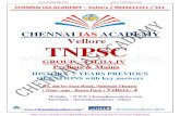 CHENNAI IAS ACADEMY Vellore TNPSC   · PDF fileCHENNAI IAS ACADEMY – Vellore / 9043211311 / 411 :   / : chennaiiasacademyvellore CHENNAI IAS ACADEMY Vellore TNPSC GROUP – I